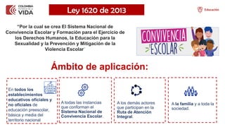 Convivencia Escolar y Formación para el Ejercicio de los Derechos ...