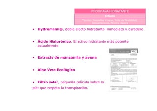 PROGRAMA HIDRATANTE

                       >D 9 % 9 @ PD >>@ D % DF 9G KI; D %
                         CFN H 9 =D E = ;     D? ;9   ??
                             9 A 5D < = A >9 % : >D
                              = D A C9 % < = '= 9


"   $ & () +, ? I999 F J? FCF( C59 D<.? >D 9
     % ' * -% < ; GA< >DD 9       ? F  @ ? ><


" ./ ' +)0 1* '
    +%   , & +/    ; A R J? FCF 5O=: FCF
                    D F < >DD 9     <9 9
  D FD59 9
   A@ ; CF


"   2 & / '% () 5 * , $) 4 )
     3) 3 4    * ) +,)  6*


"   ,4 4 ) / , +/
    '   &   '17 '


"   +, '8 ,& : H 9 : ; @D= I ;
     3& ') % 9 @ PD 9SA ; < >9 D
:9 H 9>9 : F ; F C= >D BC
  ;@    = 9D D >D : A
 