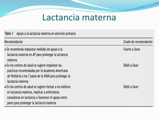 Lactancia materna
 