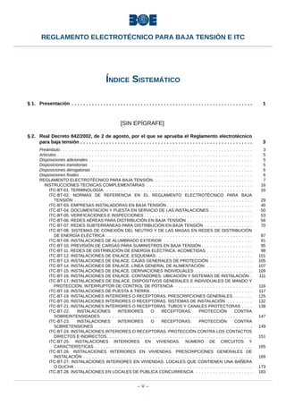 Reglamento Electrotécnico para Baja Tensión e ITC - Edición 2025 | PDF