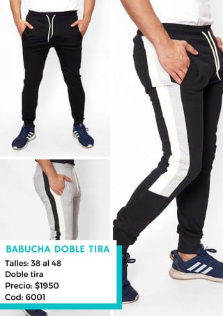 BABUCHA DOBLE TIRA
Talles: 38 al 48
Doble tira
Precio: $1950
Cod: 6001
 