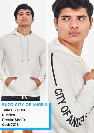 BUZO CITY OF ANGELS
Talles: S al XXL
Rustico
Precio: $1990
Cod: 7018
 