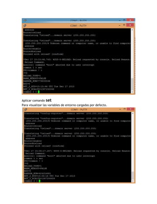 Set Variables Cisco Router Actualizar IOS de router cisco | PDF