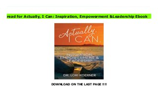 DOWNLOAD ON THE LAST PAGE !!!!
Download direct Actually, I Can: Inspiration, Empowerment &Leadership Don't hesitate Click https://barokalloh01.blogspot.com/?book=1777534909 Read Online PDF Actually, I Can: Inspiration, Empowerment &Leadership, Download PDF Actually, I Can: Inspiration, Empowerment &Leadership, Download Full PDF Actually, I Can: Inspiration, Empowerment &Leadership, Read PDF and EPUB Actually, I Can: Inspiration, Empowerment &Leadership, Download PDF ePub Mobi Actually, I Can: Inspiration, Empowerment &Leadership, Reading PDF Actually, I Can: Inspiration, Empowerment &Leadership, Read Book PDF Actually, I Can: Inspiration, Empowerment &Leadership, Download online Actually, I Can: Inspiration, Empowerment &Leadership, Read Actually, I Can: Inspiration, Empowerment &Leadership pdf, Read epub Actually, I Can: Inspiration, Empowerment &Leadership, Download pdf Actually, I Can: Inspiration, Empowerment &Leadership, Download ebook Actually, I Can: Inspiration, Empowerment &Leadership, Read pdf Actually, I Can: Inspiration, Empowerment &Leadership, Actually, I Can: Inspiration, Empowerment &Leadership Online Read Best Book Online Actually, I Can: Inspiration, Empowerment &Leadership, Read Online Actually, I Can: Inspiration, Empowerment &Leadership Book, Download Online Actually, I Can: Inspiration, Empowerment &Leadership E-Books, Read Actually, I Can: Inspiration, Empowerment &Leadership Online, Download Best Book Actually, I Can: Inspiration, Empowerment &Leadership Online, Read Actually, I Can: Inspiration, Empowerment &Leadership Books Online Download Actually, I Can: Inspiration, Empowerment &Leadership Full Collection, Read Actually, I Can: Inspiration, Empowerment &Leadership Book, Read Actually, I Can: Inspiration, Empowerment &Leadership Ebook Actually, I Can: Inspiration, Empowerment &Leadership PDF Download online, Actually, I Can: Inspiration, Empowerment &Leadership pdf Download online, Actually, I Can:
Inspiration, Empowerment &Leadership Read, Read Actually, I Can: Inspiration, Empowerment &Leadership Full PDF, Download Actually, I Can: Inspiration, Empowerment &Leadership PDF Online, Read Actually, I Can: Inspiration, Empowerment &Leadership Books Online, Read Actually, I Can: Inspiration, Empowerment &Leadership Full Popular PDF, PDF Actually, I Can: Inspiration, Empowerment &Leadership Download Book PDF Actually, I Can: Inspiration, Empowerment &Leadership, Download online PDF Actually, I Can: Inspiration, Empowerment &Leadership, Download Best Book Actually, I Can: Inspiration, Empowerment &Leadership, Download PDF Actually, I Can: Inspiration, Empowerment &Leadership Collection, Read PDF Actually, I Can: Inspiration, Empowerment &Leadership Full Online, Read Best Book Online Actually, I Can: Inspiration, Empowerment &Leadership, Read Actually, I Can: Inspiration, Empowerment &Leadership PDF files, Download PDF Free sample Actually, I Can: Inspiration, Empowerment &Leadership, Download PDF Actually, I Can: Inspiration, Empowerment &Leadership Free access, Download Actually, I Can: Inspiration, Empowerment &Leadership cheapest, Download Actually, I Can: Inspiration, Empowerment &Leadership Free acces unlimited
read for Actually, I Can: Inspiration, Empowerment &Leadership Ebook
 
