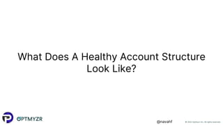 © 2022 Optmyzr Inc. All rights reserved.
@navahf
What Does A Healthy Account Structure
Look Like?
 