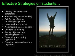 Effective Strategies on students…Identify Similarities and differences