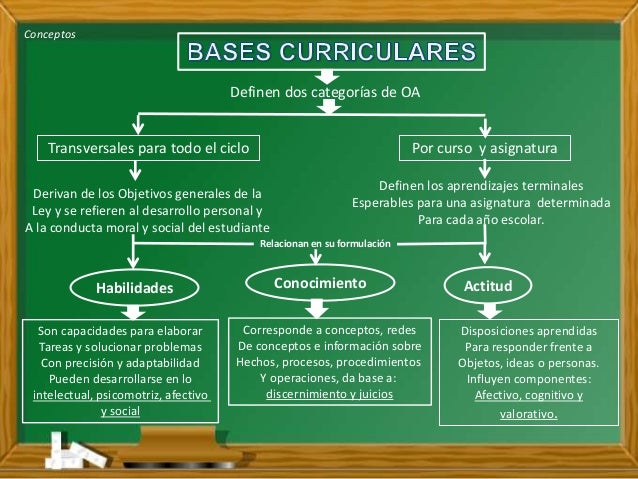 Actual situación de las bases curriculares