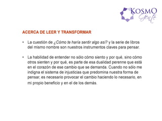 Actuar. promotores de Kosmo