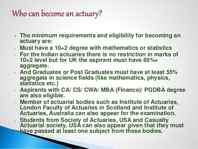 actuary science