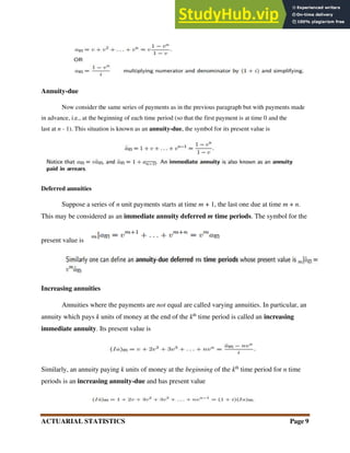 Actuarial Statistics | PDF