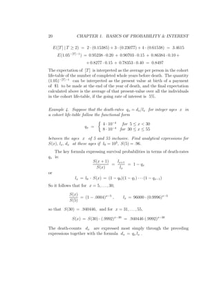 [Actuary] actuarial mathematics and life table statistics | PDF