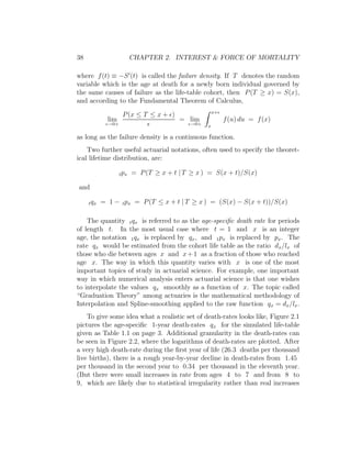 [Actuary] actuarial mathematics and life table statistics | PDF