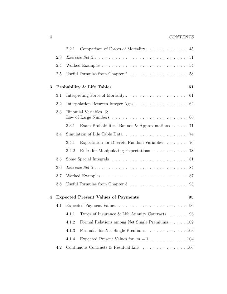 actuarial mathematics