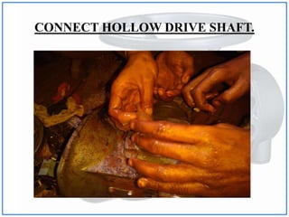 CONNECT HOLLOW DRIVE SHAFT.
 