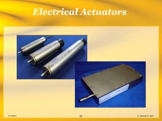 Electrical Actuators




3/17/2013            28            Er. Sanyam S. Saini
 