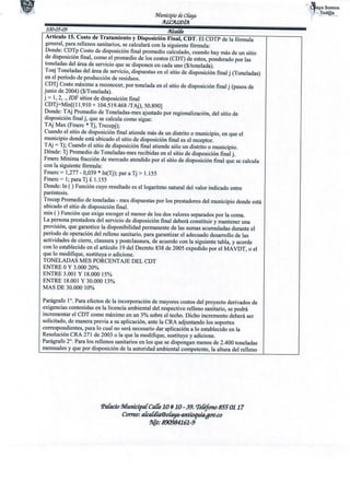 Actulizacion tarifaria