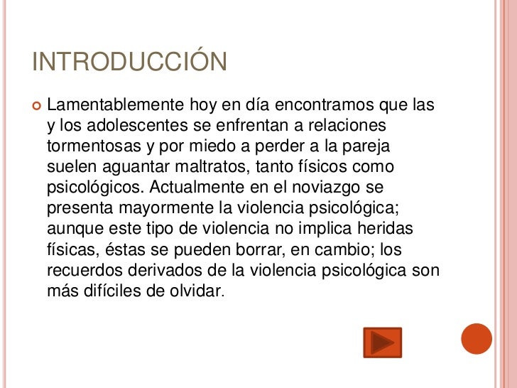 Violencia en el Noviazgo