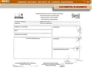 COMISIÓN NACIONAL SEP-SNTE DE CARRERA MAGISTERIAL   10
 