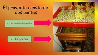 El proyecto consta de
dos partes
 