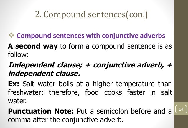 compound sentence structure