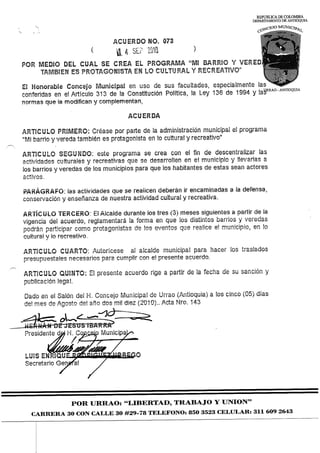 Acuerdo 73-2010-crea-barrio-vereda-protagonista-cultural