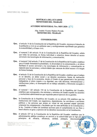 Acuerdo mdt-2020-076-teletrabajo