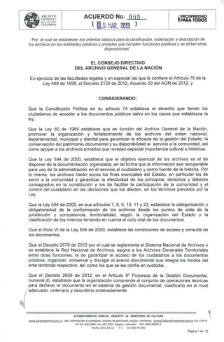 Acuerdo 05 de_2013