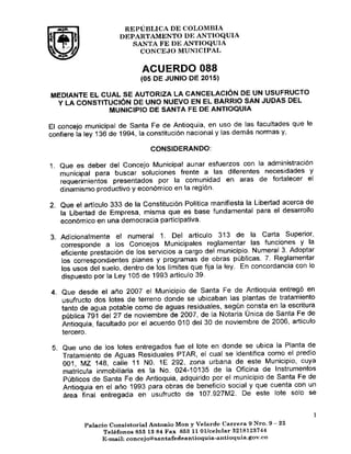Acuerdo 088 del 5 de junio de 2015