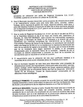 Acuerdo 088 del 5 de junio de 2015