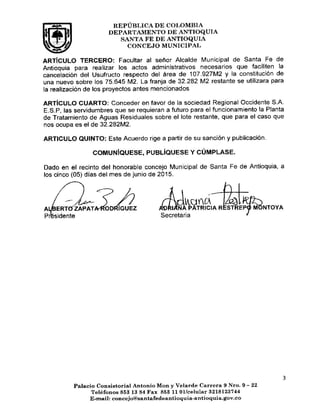 Acuerdo 088 del 5 de junio de 2015