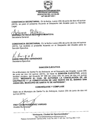 Acuerdo 088 del 5 de junio de 2015