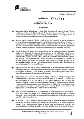 Acuerdo 382 13 examenes estandarizados