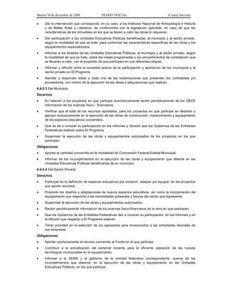 acuerdo 478, reglas de operación del programa de infraestructura