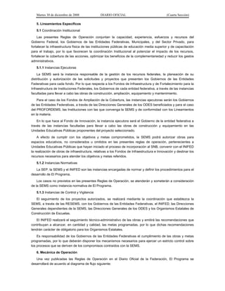 acuerdo 478, reglas de operación del programa de infraestructura