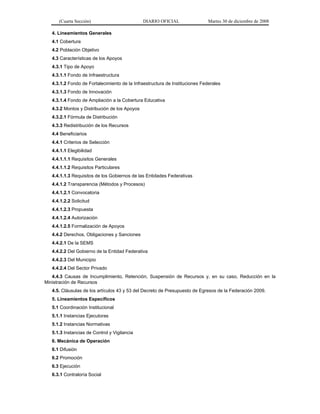 acuerdo 478, reglas de operación del programa de infraestructura