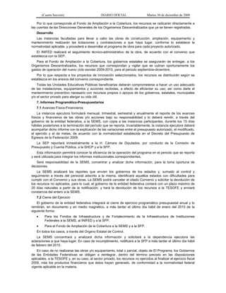 acuerdo 478, reglas de operación del programa de infraestructura