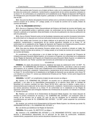 acuerdo 478, reglas de operación del programa de infraestructura