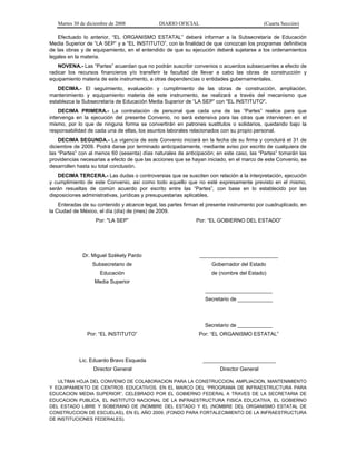 acuerdo 478, reglas de operación del programa de infraestructura