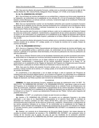 acuerdo 478, reglas de operación del programa de infraestructura