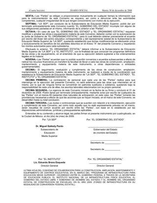 acuerdo 478, reglas de operación del programa de infraestructura