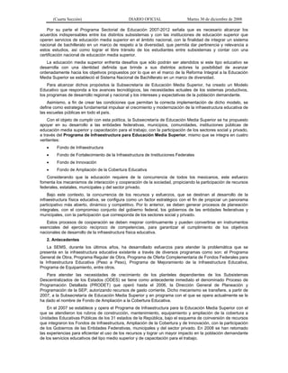 acuerdo 478, reglas de operación del programa de infraestructura