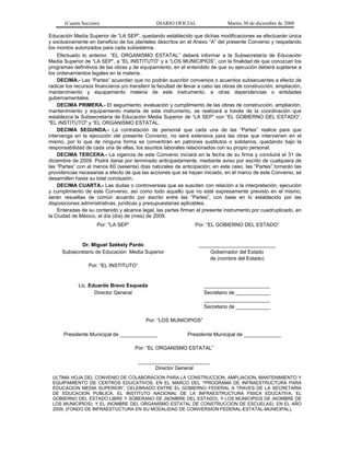 acuerdo 478, reglas de operación del programa de infraestructura