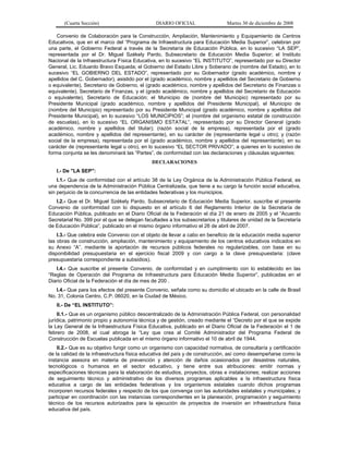 acuerdo 478, reglas de operación del programa de infraestructura