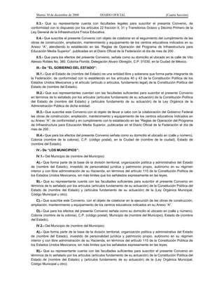 acuerdo 478, reglas de operación del programa de infraestructura