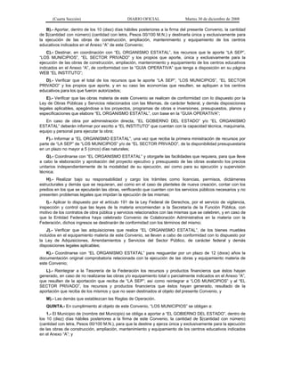 acuerdo 478, reglas de operación del programa de infraestructura