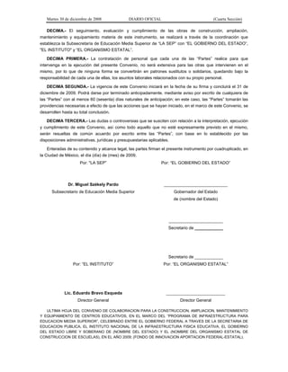 acuerdo 478, reglas de operación del programa de infraestructura