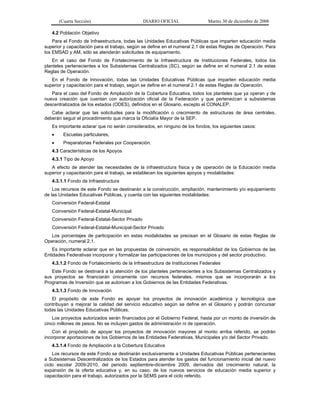 acuerdo 478, reglas de operación del programa de infraestructura