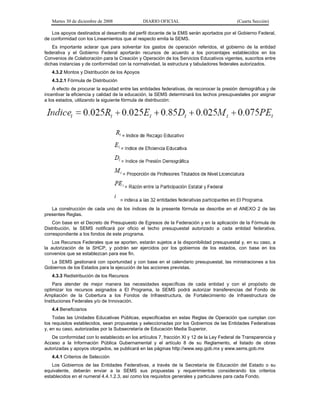 acuerdo 478, reglas de operación del programa de infraestructura