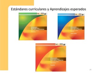 Estándares curriculares y Aprendizajes esperados




                                                   24
 