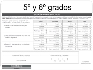 5º y 6º grados
 
